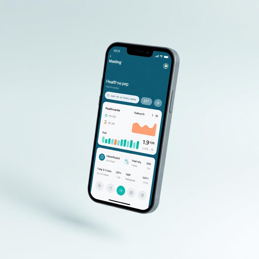 TOMO healthcare app on smartphone